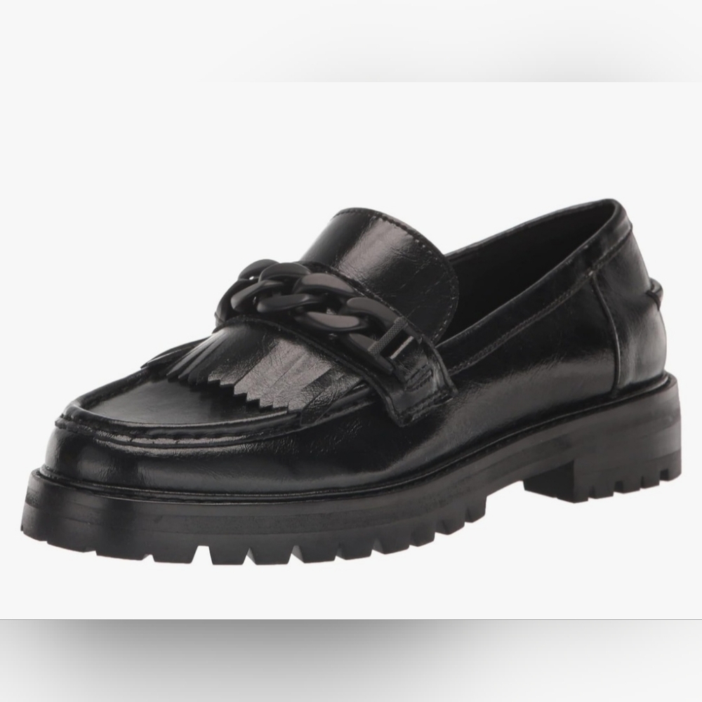 Steve Madden Women's Malory Black leather loafer Size 8 M